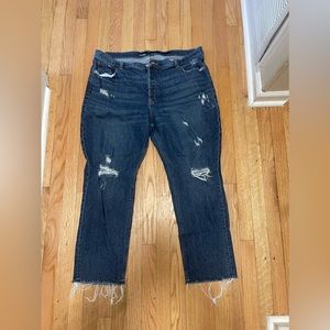 High Rise Slouchy Straight Jeans